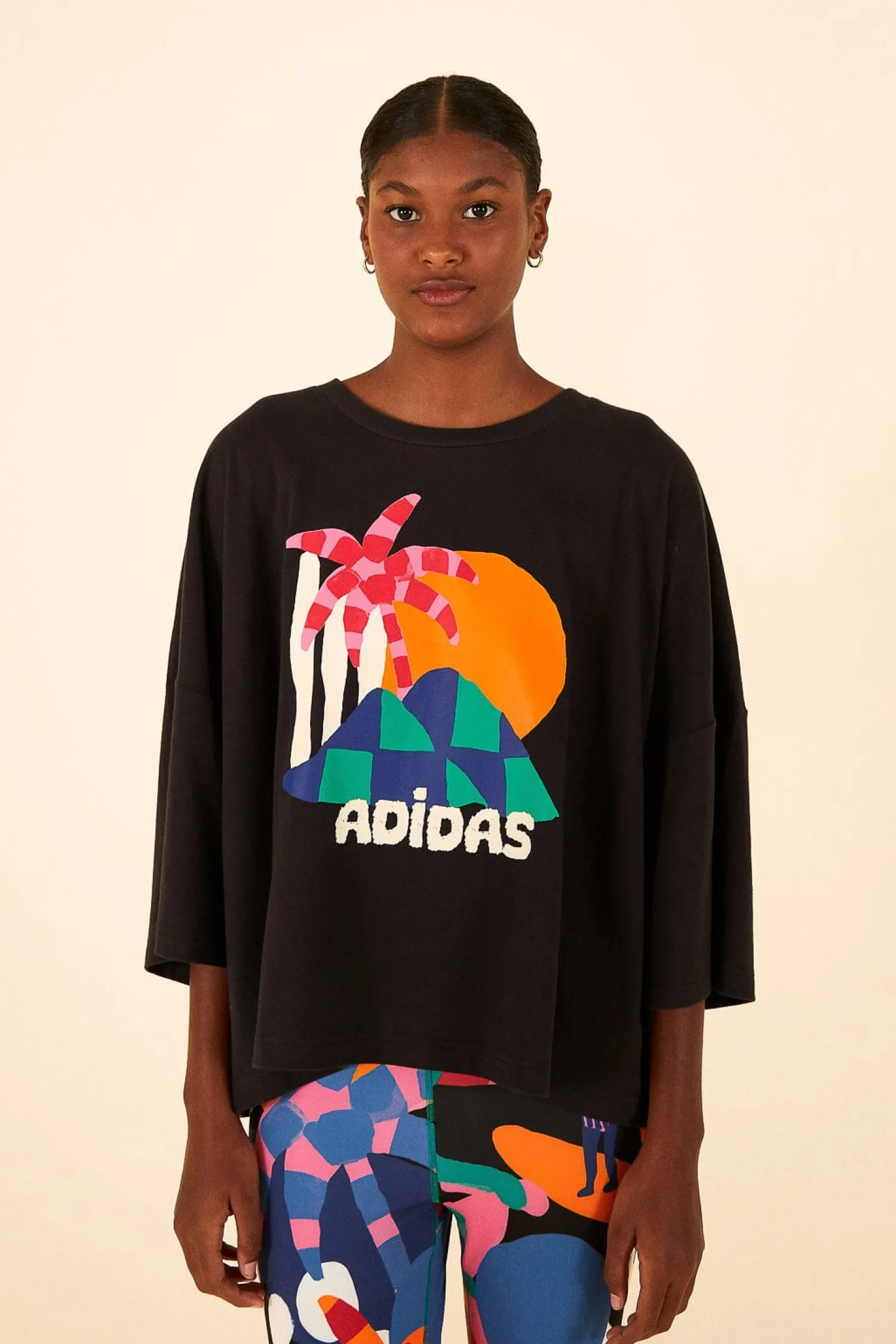 FARM Rio ADIDAS FARM GFX TEE BLACK