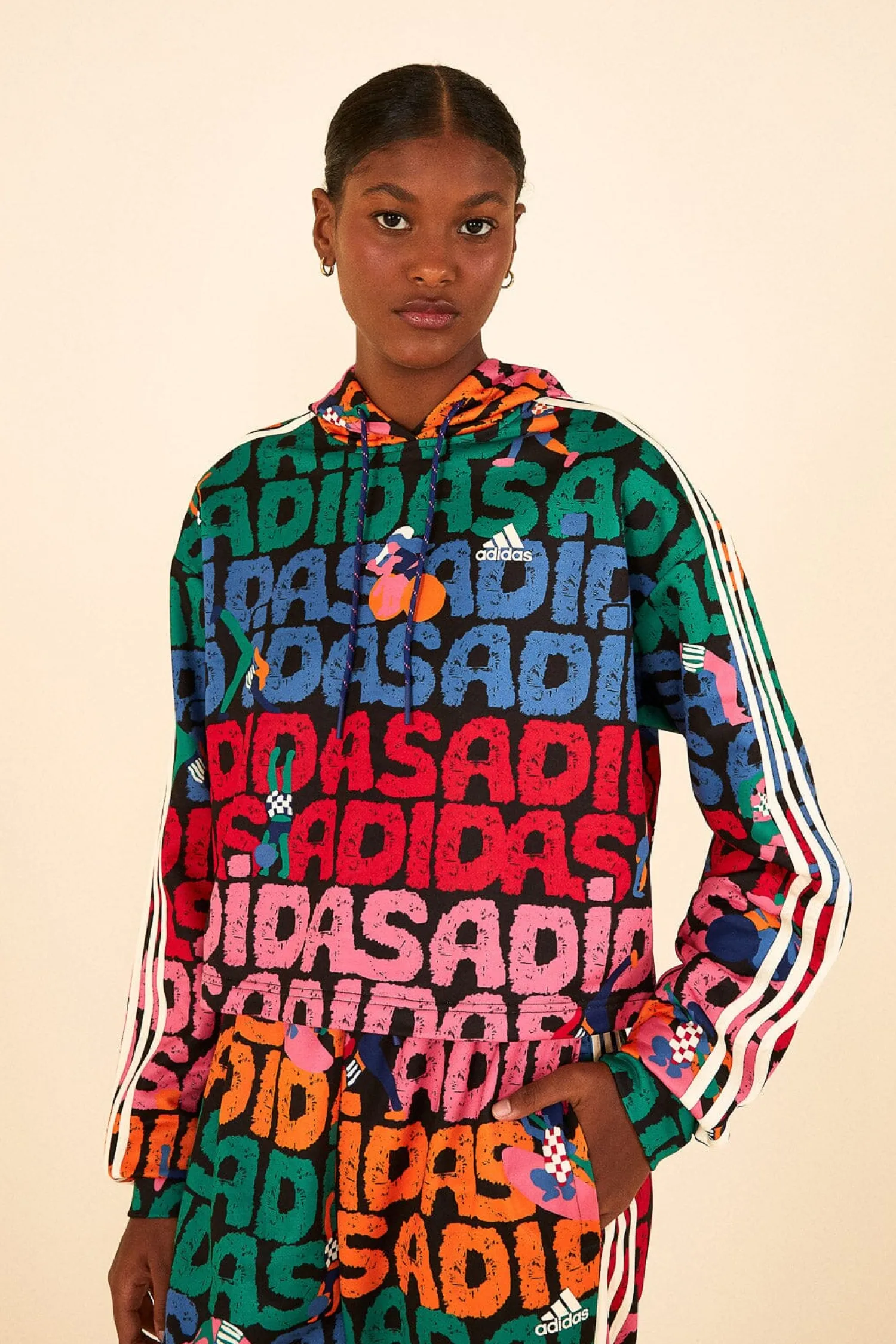 FARM Rio ADIDAS FARM HOODIE BLACK