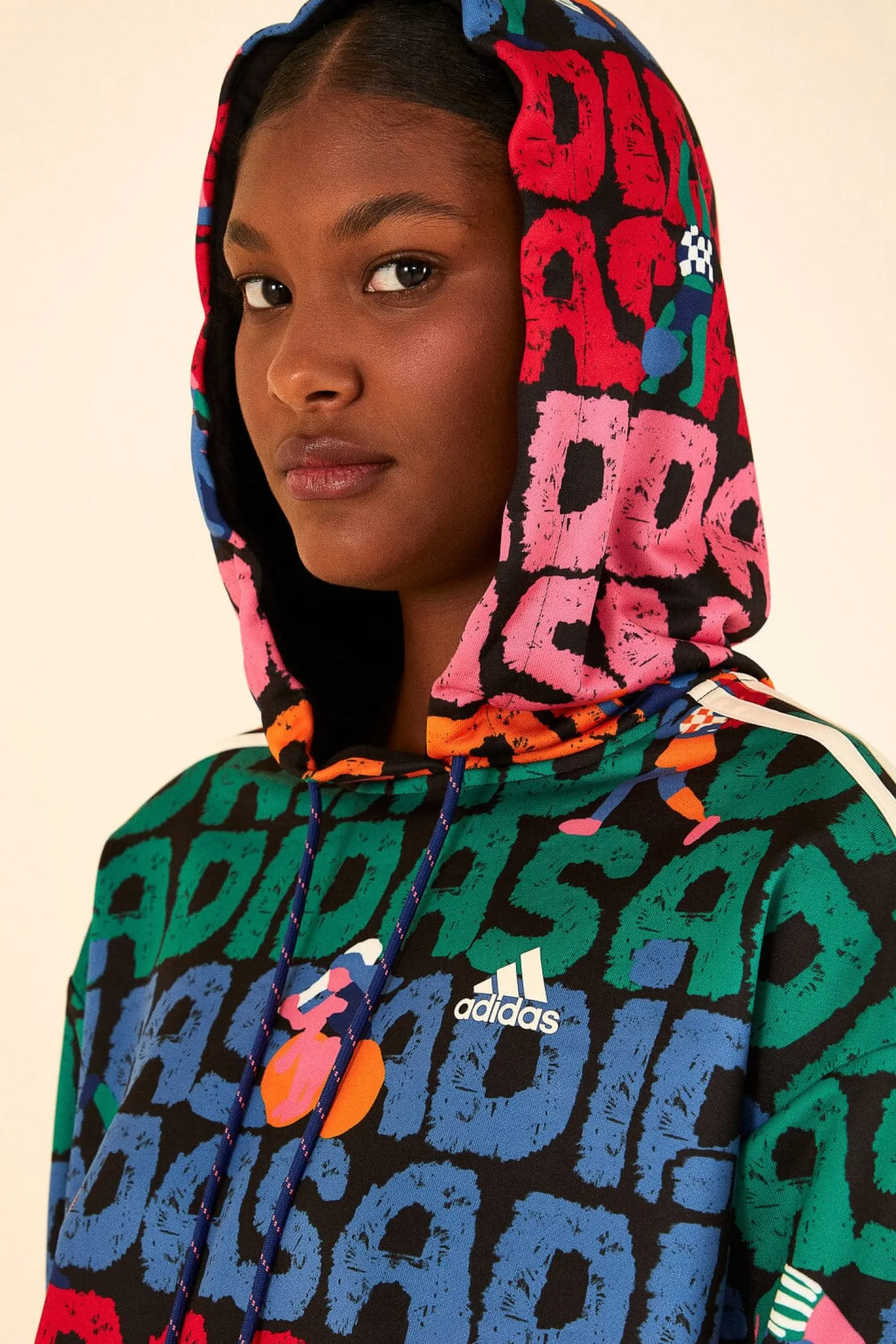 FARM Rio ADIDAS FARM HOODIE BLACK