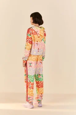 FARM Rio ADIDAS FARM HOODIE PEARL CITRINE