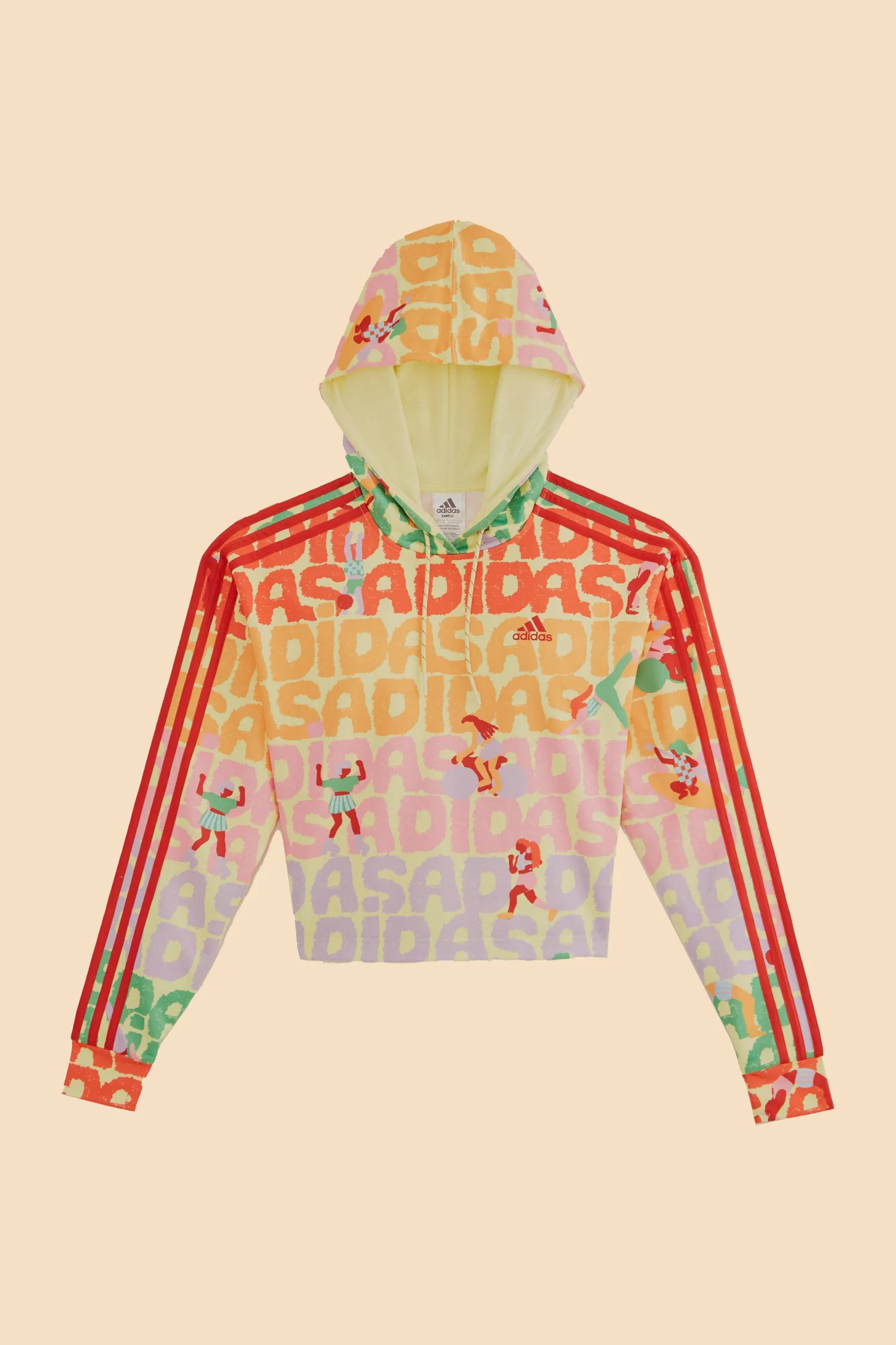 FARM Rio ADIDAS FARM HOODIE PEARL CITRINE