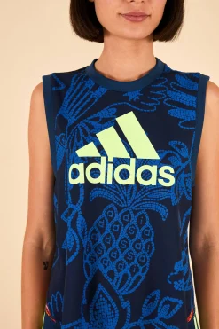 FARM Rio  ADIDAS FARM TANK TOP BLUE