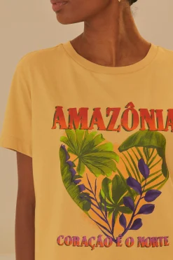 FARM Rio  AMAZONIA CORACAO E O NORTE FIT T-SHIRT