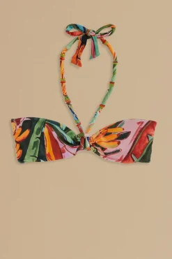 FARM Rio BANANA FOLIAGE BIKINI TOP