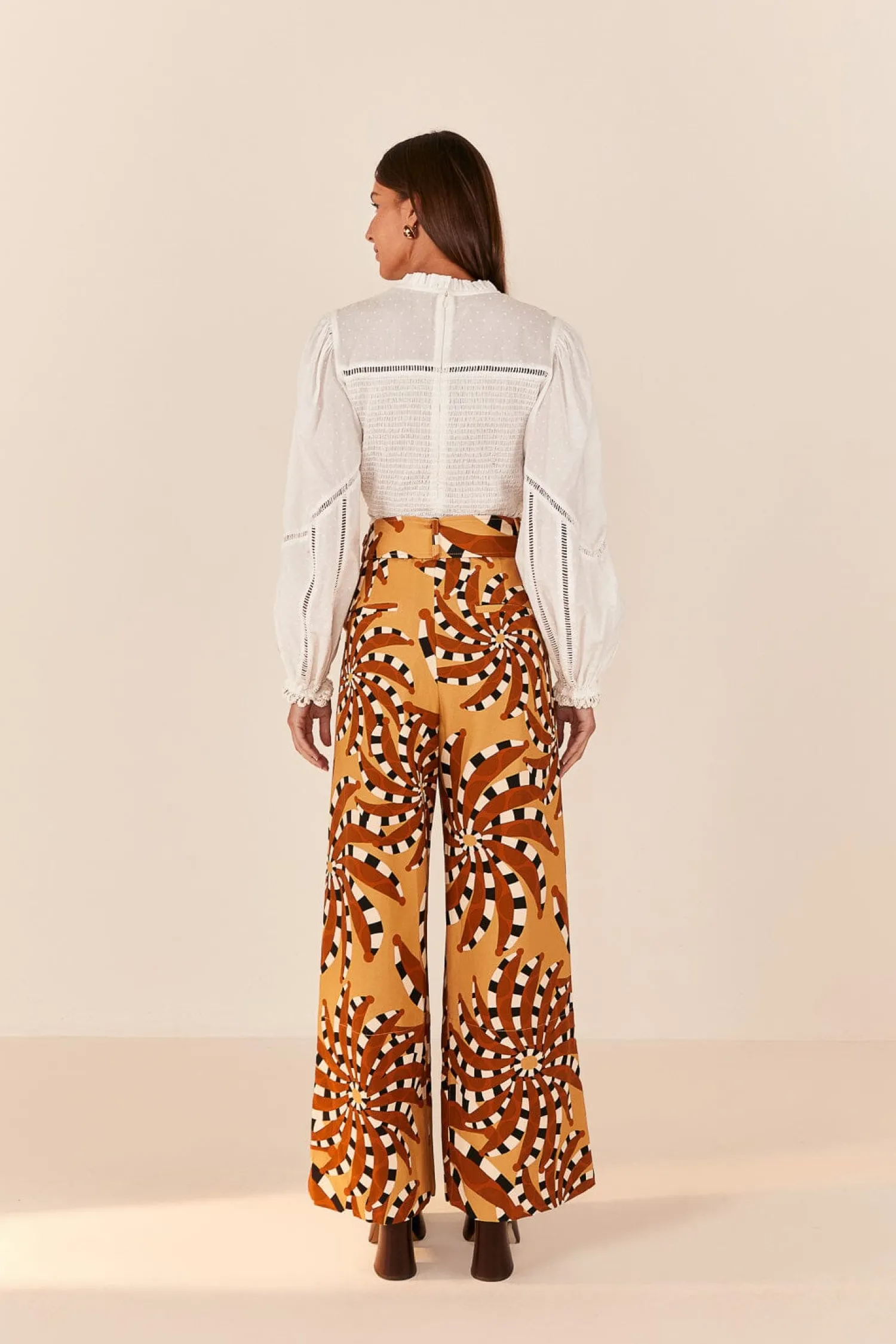 FARM Rio BEIGE BANANADA TAILORED PANTS