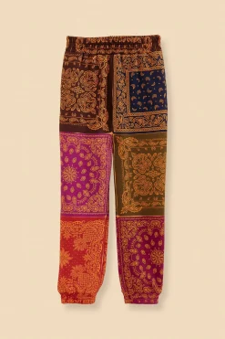 FARM Rio  BLACK BANDANA DREAM SCARF SWEATPANTS