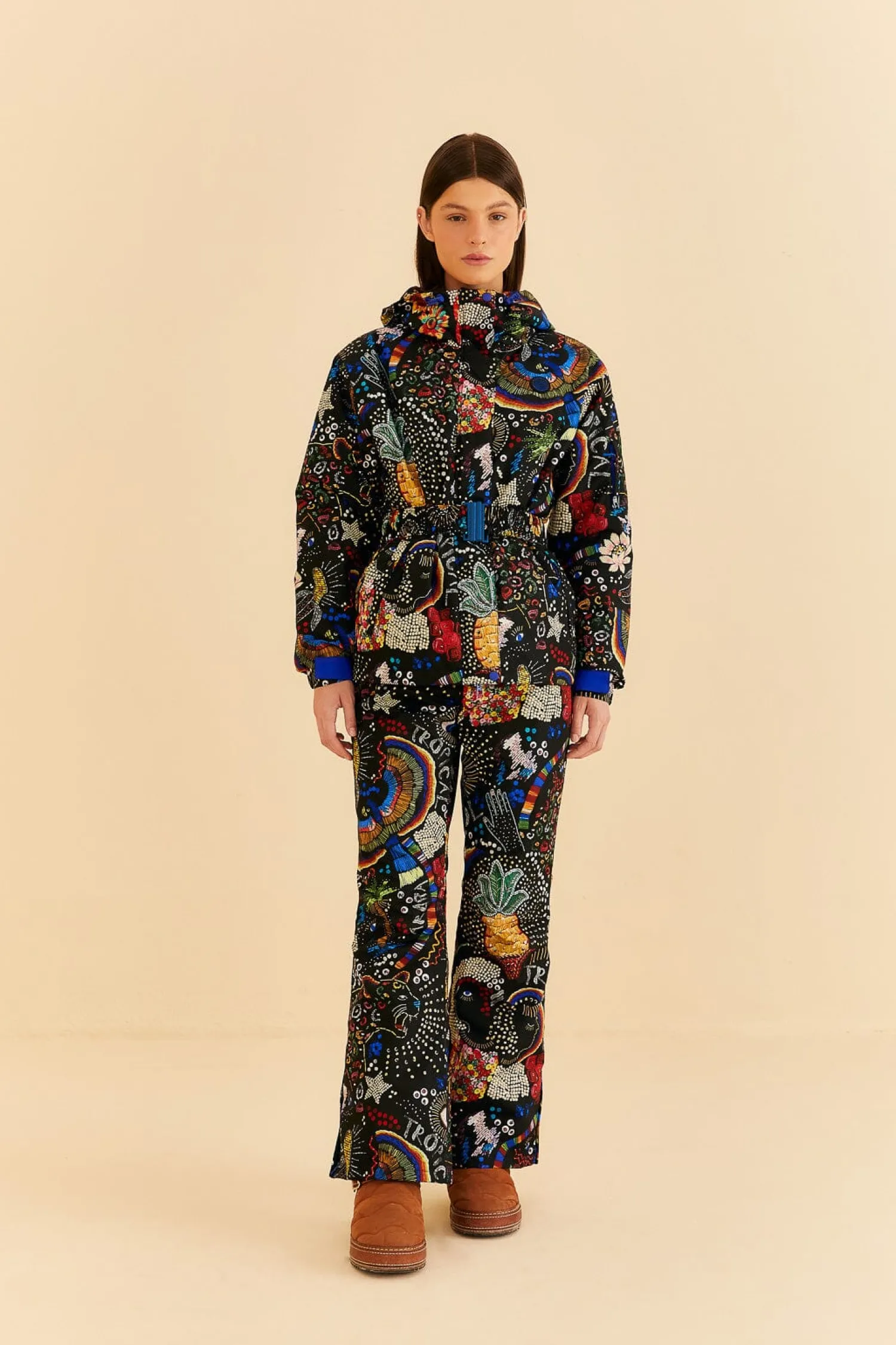 FARM Rio BLACK BOROGODO SKI JACKET