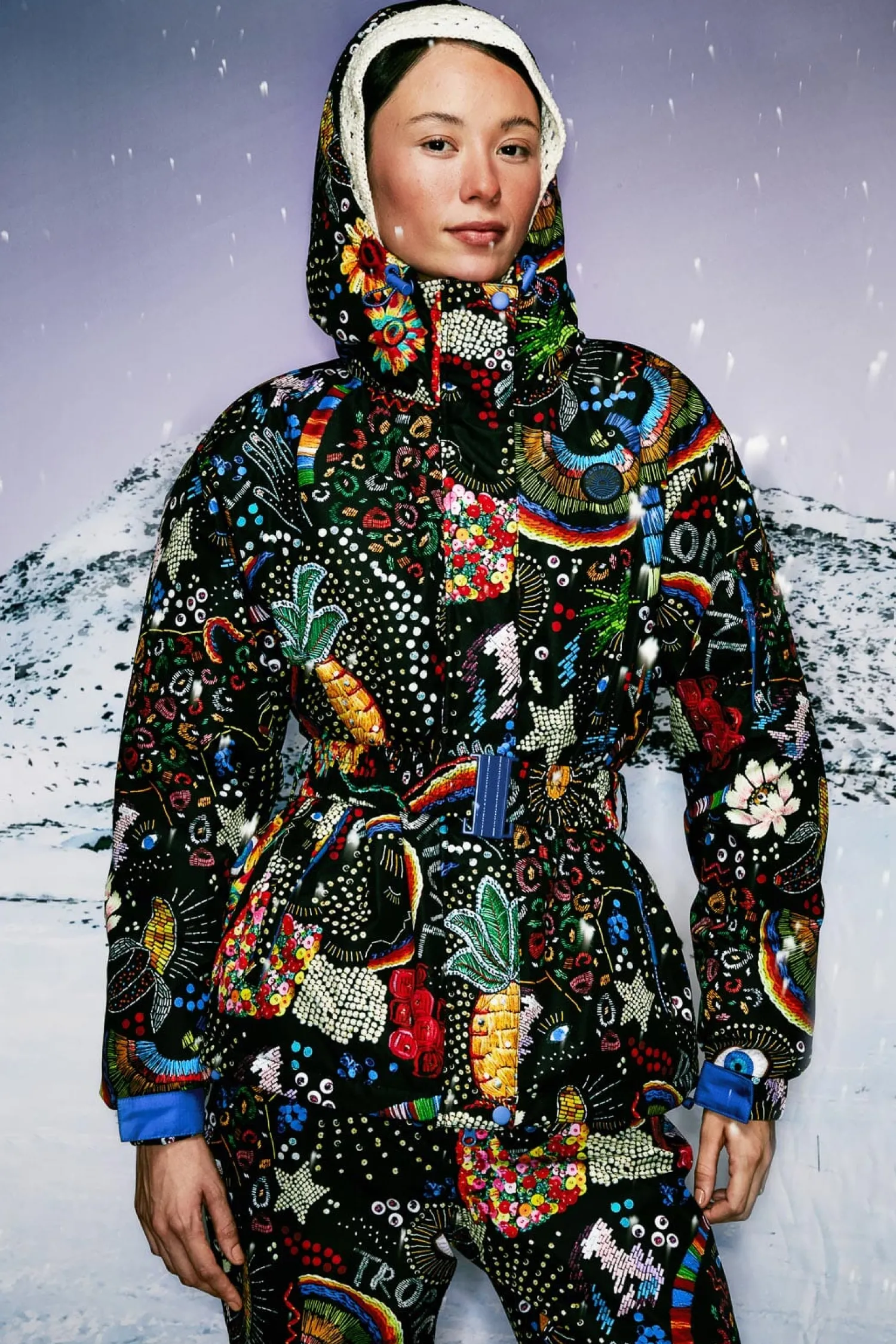 FARM Rio BLACK BOROGODO SKI JACKET
