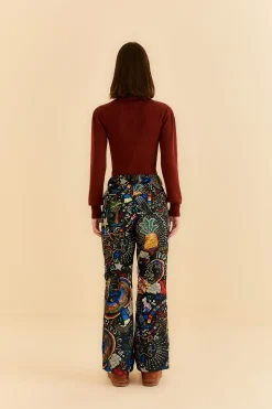 FARM Rio BLACK BOROGODO SKI PANTS