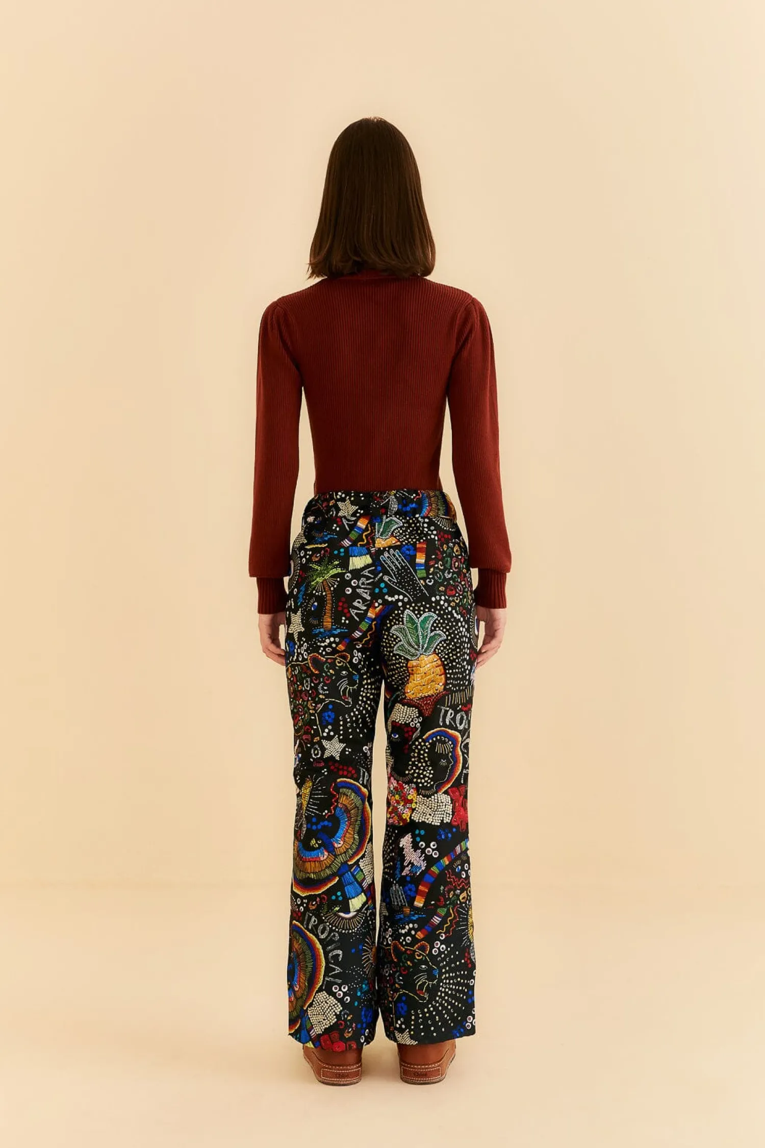 FARM Rio BLACK BOROGODO SKI PANTS