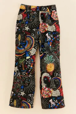 FARM Rio BLACK BOROGODO SKI PANTS