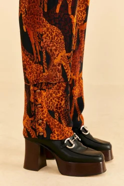FARM Rio BLACK GIRAFFES PANTS