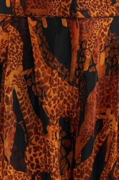 FARM Rio BLACK GIRAFFES PANTS