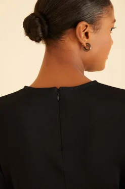 FARM Rio  BLACK LONG SLEEVE BODYSUIT
