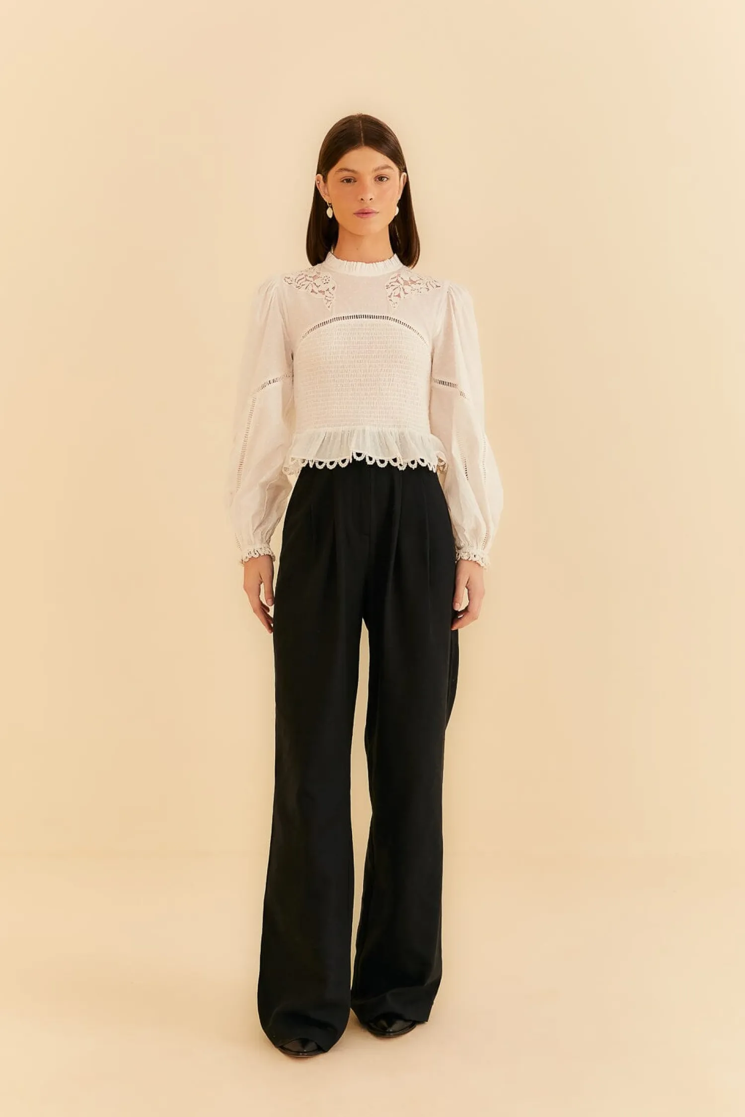 FARM Rio BLACK LOW WAISTED PANTS
