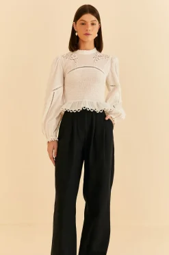 FARM Rio  BLACK LOW WAISTED PANTS