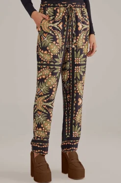 FARM Rio  BLACK MARTINA SCARF PANTS