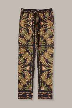 FARM Rio  BLACK MARTINA SCARF PANTS