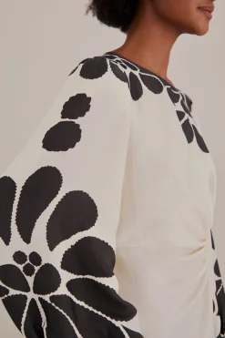FARM Rio  BLACK PALERMO CUT OUT  LENZING™ ECOVERO™ VISCOSE MAXI DRESS