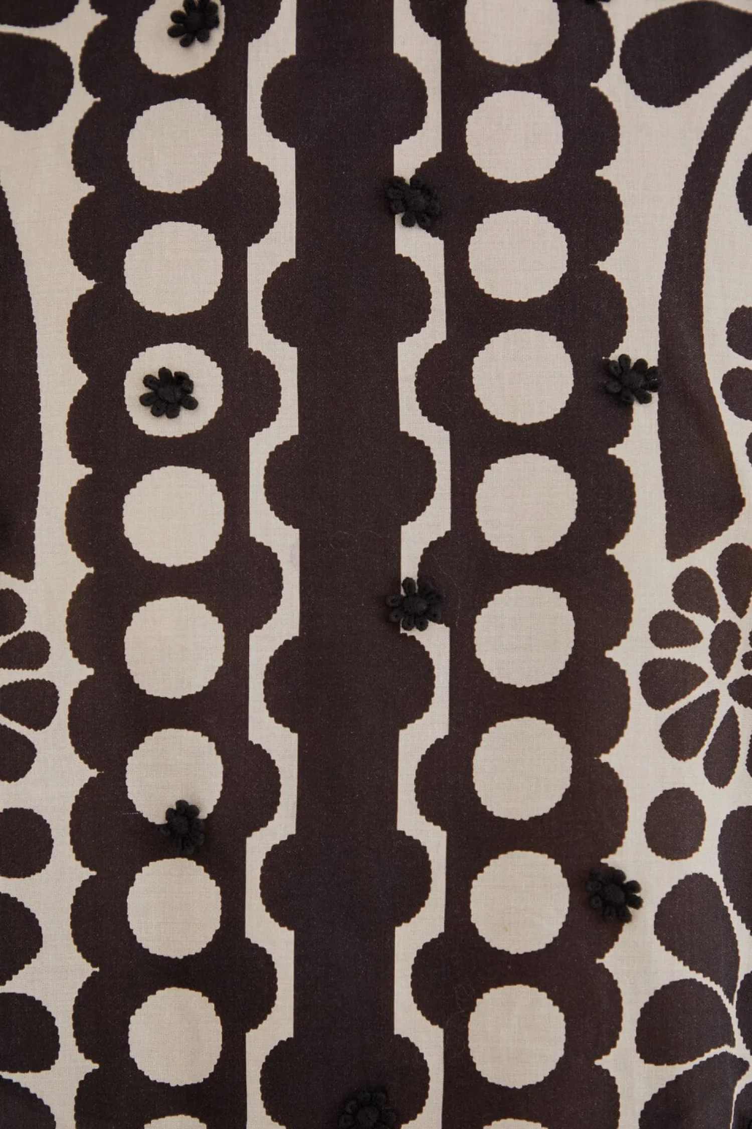 FARM Rio BLACK PALERMO PUFF SLEEVE BLOUSE