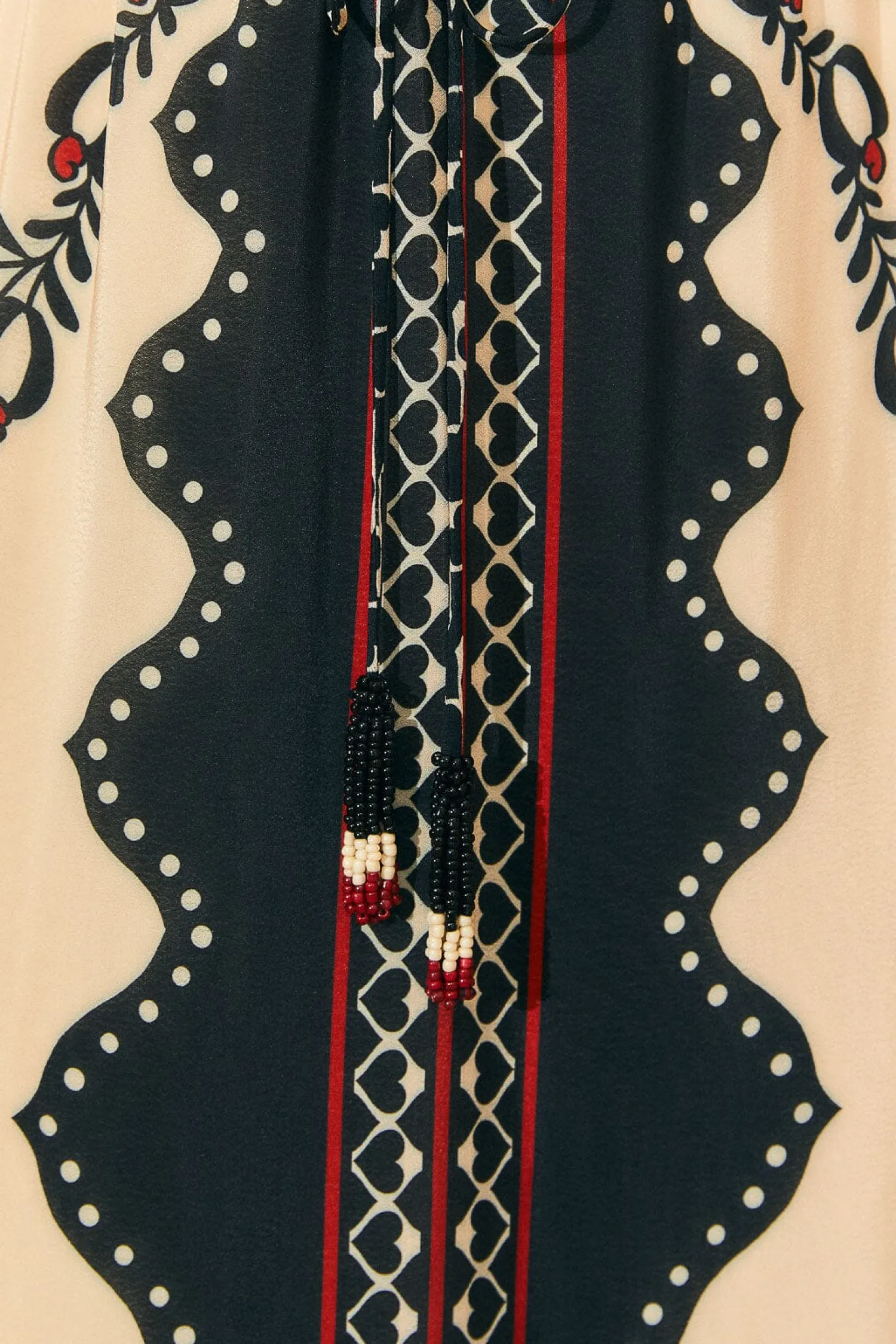 FARM Rio BLACK PASSION SCARF MAXI DRESS