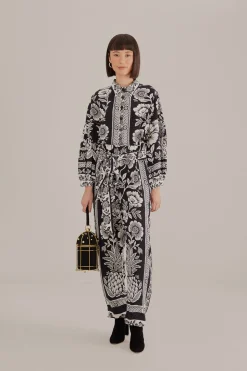 FARM Rio BLACK PINEAPPLE GARDEN JUMPSUIT