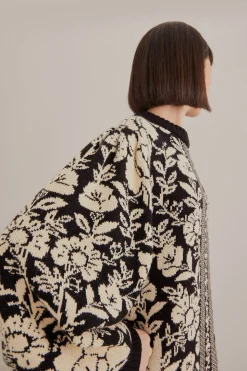 FARM Rio BLACK PINEAPPLE GARDEN MINI SWEATER DRESS