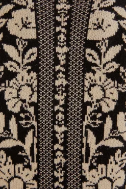 FARM Rio BLACK PINEAPPLE GARDEN MINI SWEATER DRESS