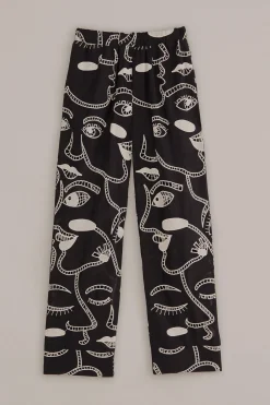 FARM Rio BLACK RICHELIEU FACES PANTS