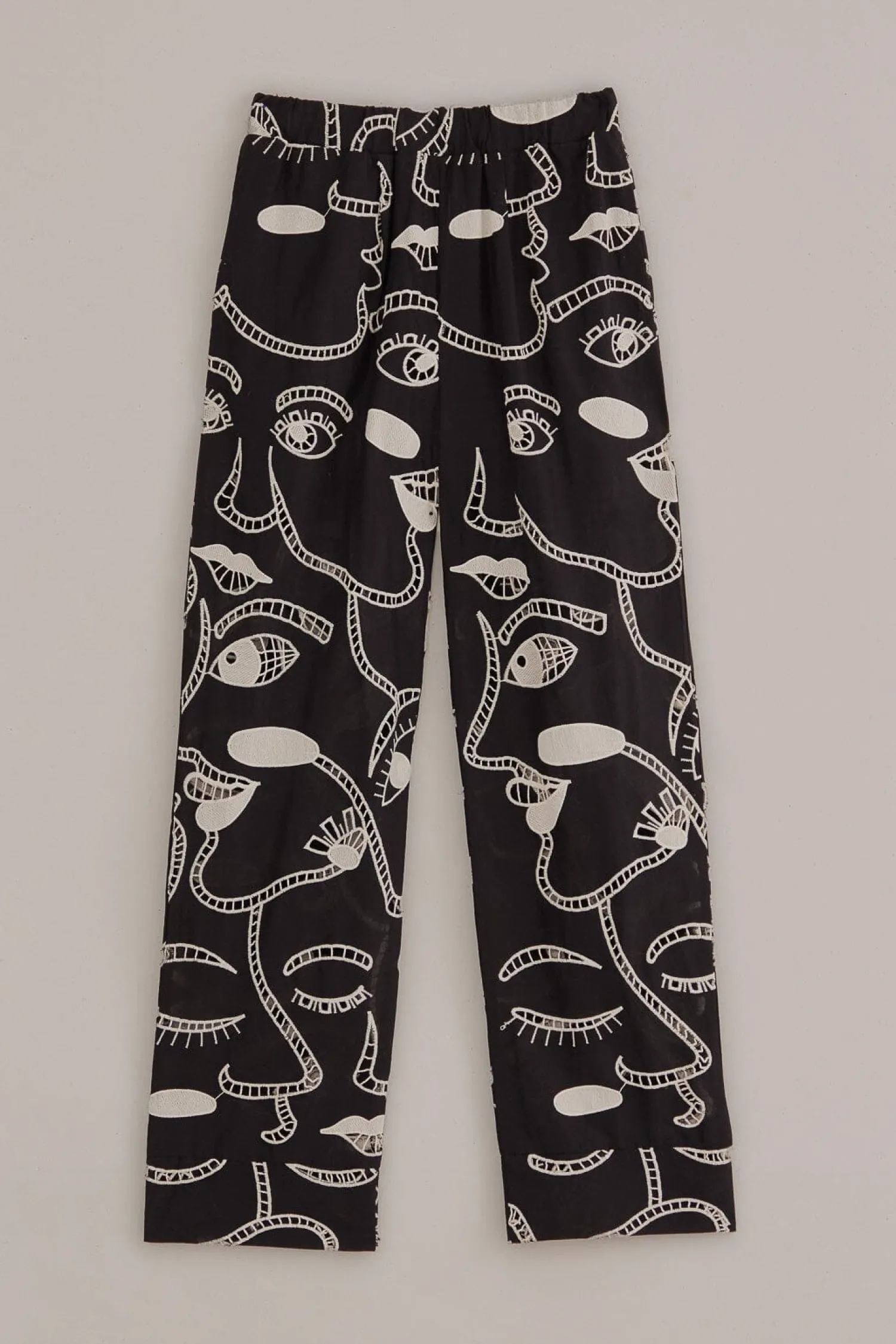 FARM Rio BLACK RICHELIEU FACES PANTS