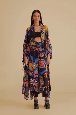 FARM Rio BLACK 70S VIBE PANTS