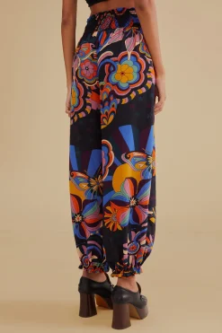 FARM Rio BLACK 70S VIBE PANTS