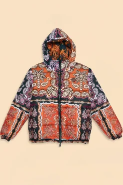 FARM Rio  BLACK SWEET MERMAIDS REVERSIBLE PUFFER JACKET