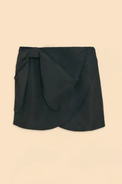 FARM Rio  BLACK TAFFETA MINI SKIRT