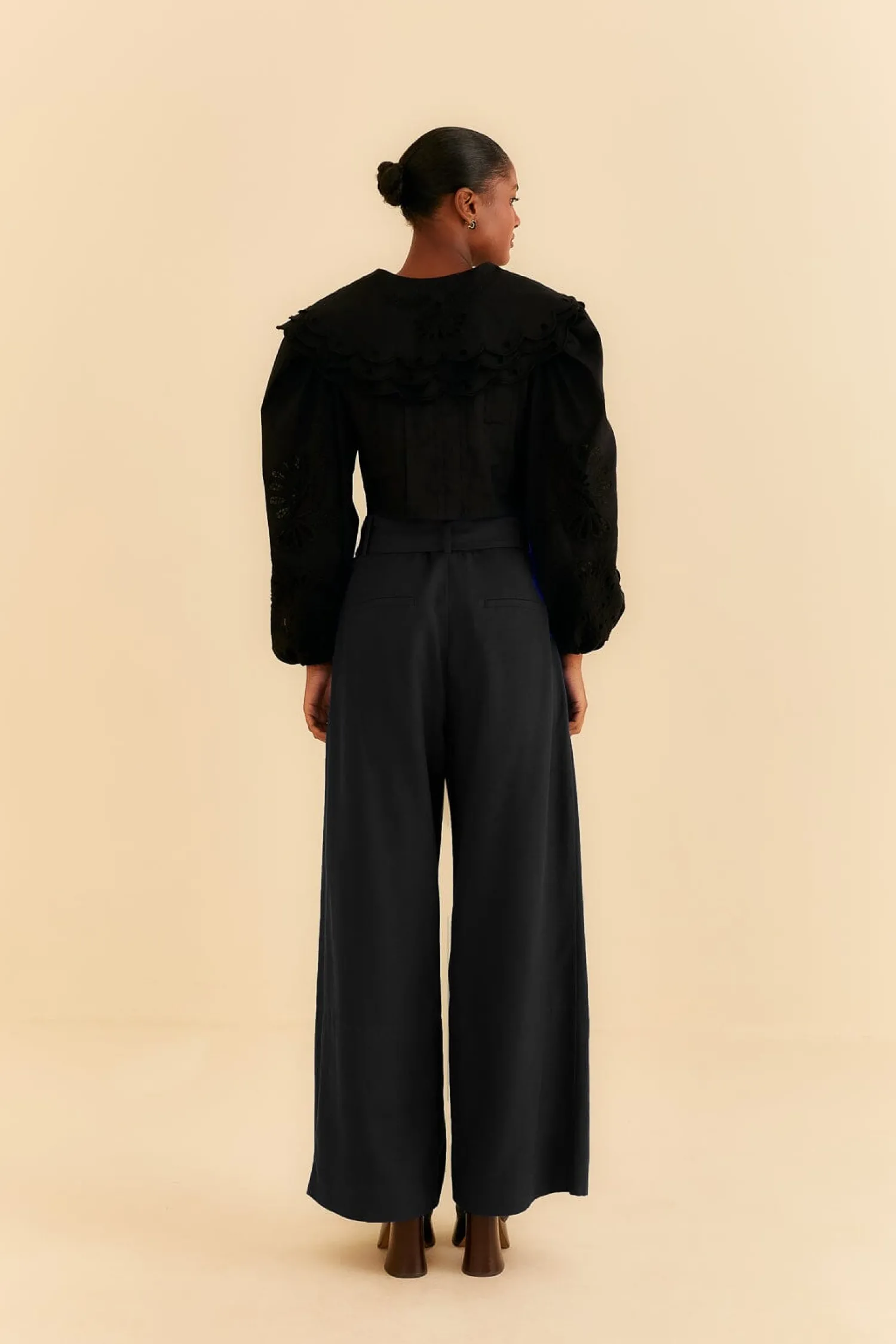 FARM Rio BLACK TAILORED PANTS