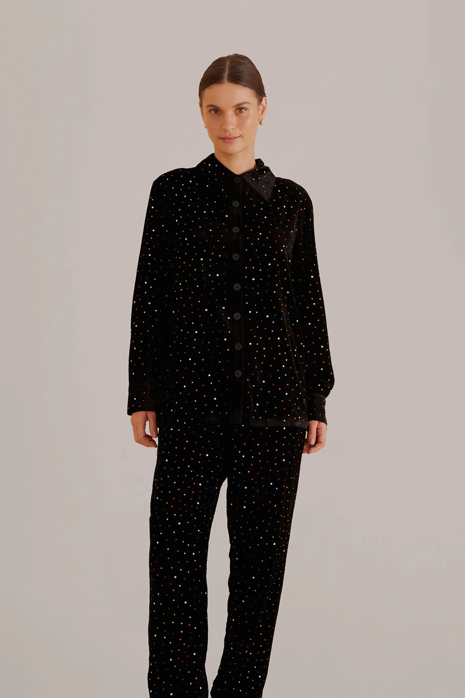 FARM Rio BLACK VELVET PANTS