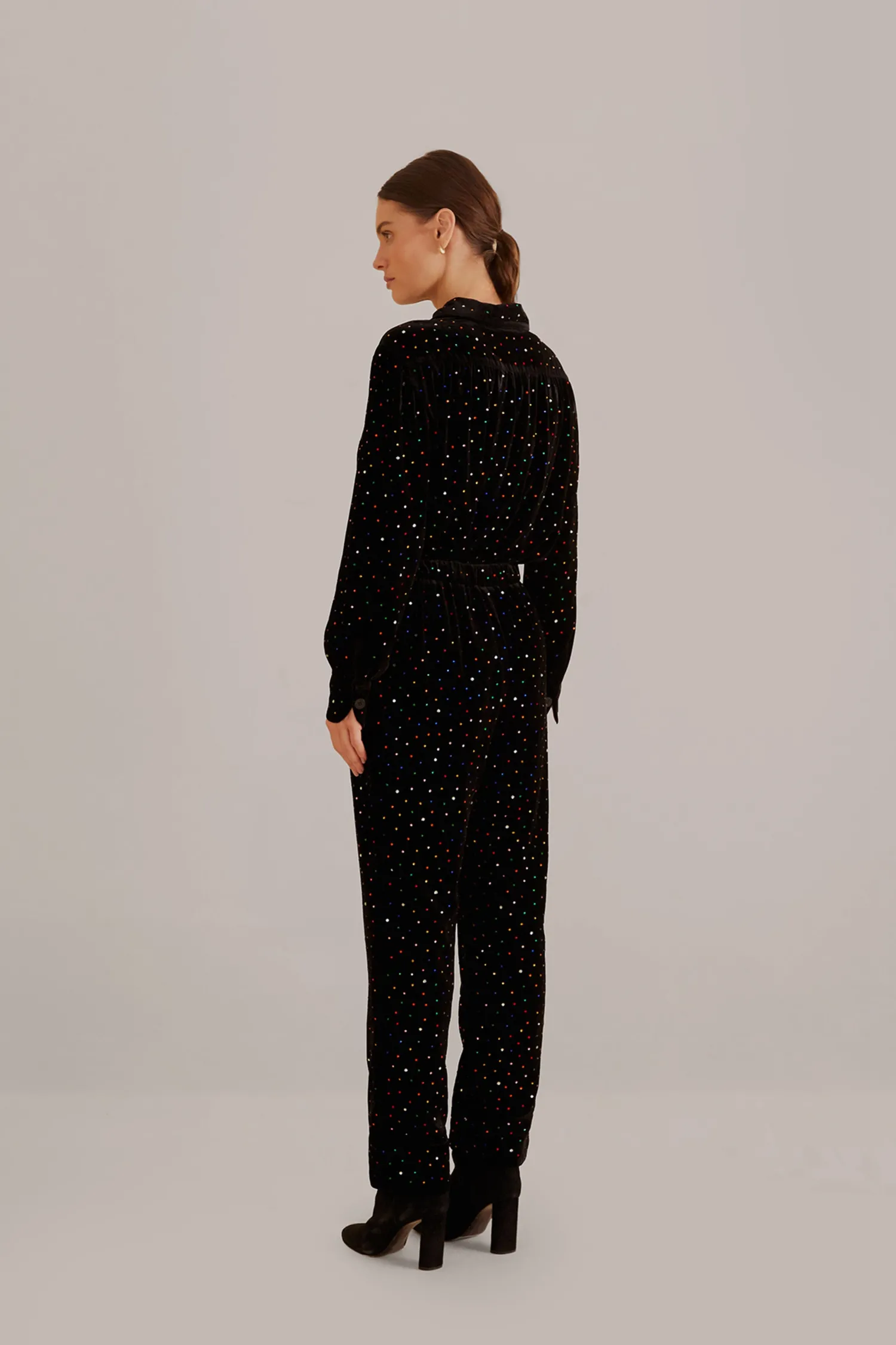 FARM Rio BLACK VELVET PANTS