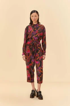 FARM Rio BLACK WILD HORSES JUMPSUIT