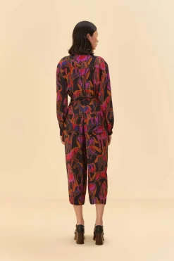 FARM Rio  BLACK WILD HORSES JUMPSUIT