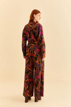 FARM Rio BLACK WILD HORSES PANTS