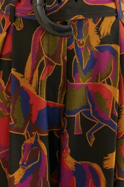 FARM Rio BLACK WILD HORSES PANTS