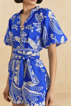FARM Rio  BLUE LACE BANANA ROMPER