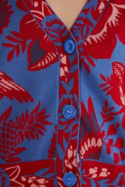 FARM Rio BLUE LACE GARDEN CARDIGAN