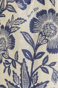 FARM Rio  BLUE PINEAPPLE GARDEN MAXI DRESS