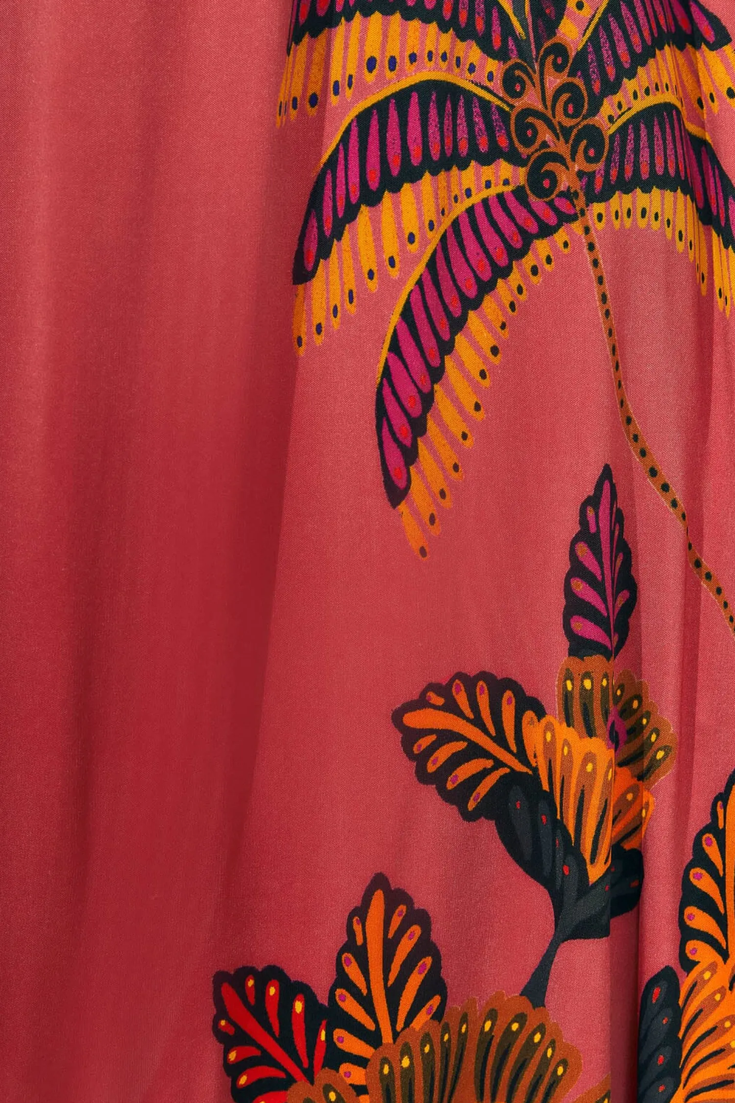 FARM Rio BLUSH LIVING BLOOM HIGH NECK MAXI DRESS