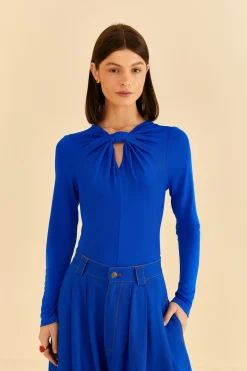 FARM Rio BRIGHT BLUE LONG SLEEVE BODYSUIT