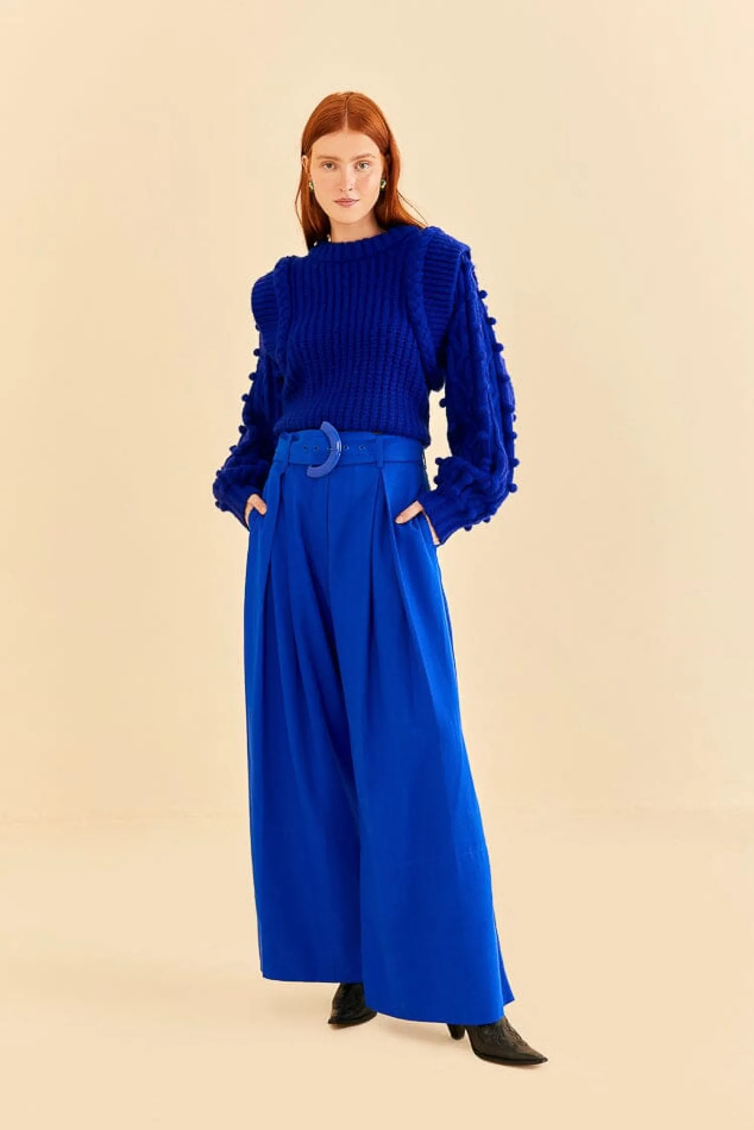 FARM Rio BRIGHT BLUE TAILORED PANTS