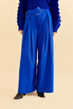FARM Rio BRIGHT BLUE TAILORED PANTS