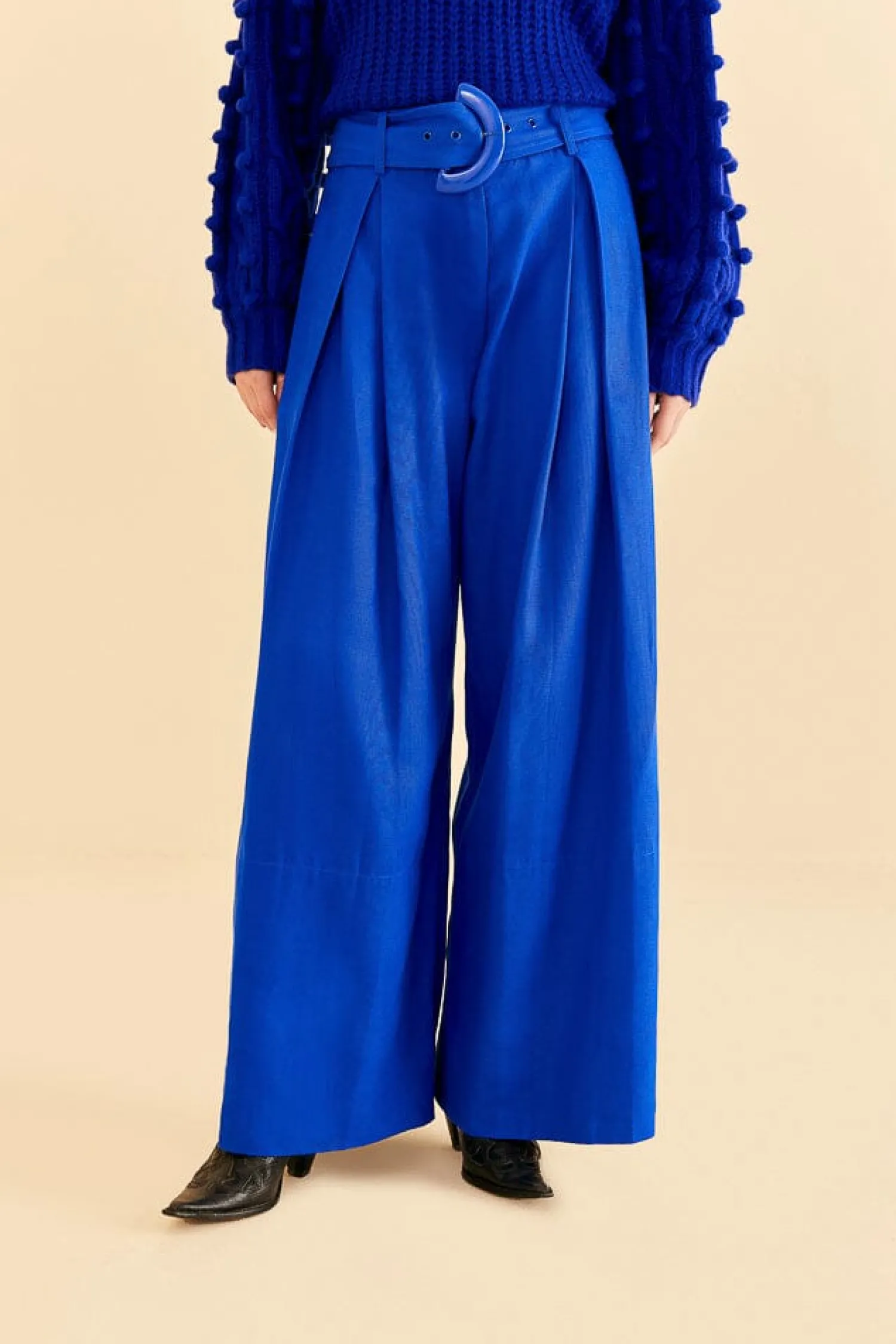 FARM Rio BRIGHT BLUE TAILORED PANTS