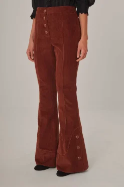FARM Rio  BROWN FLARE PANTS